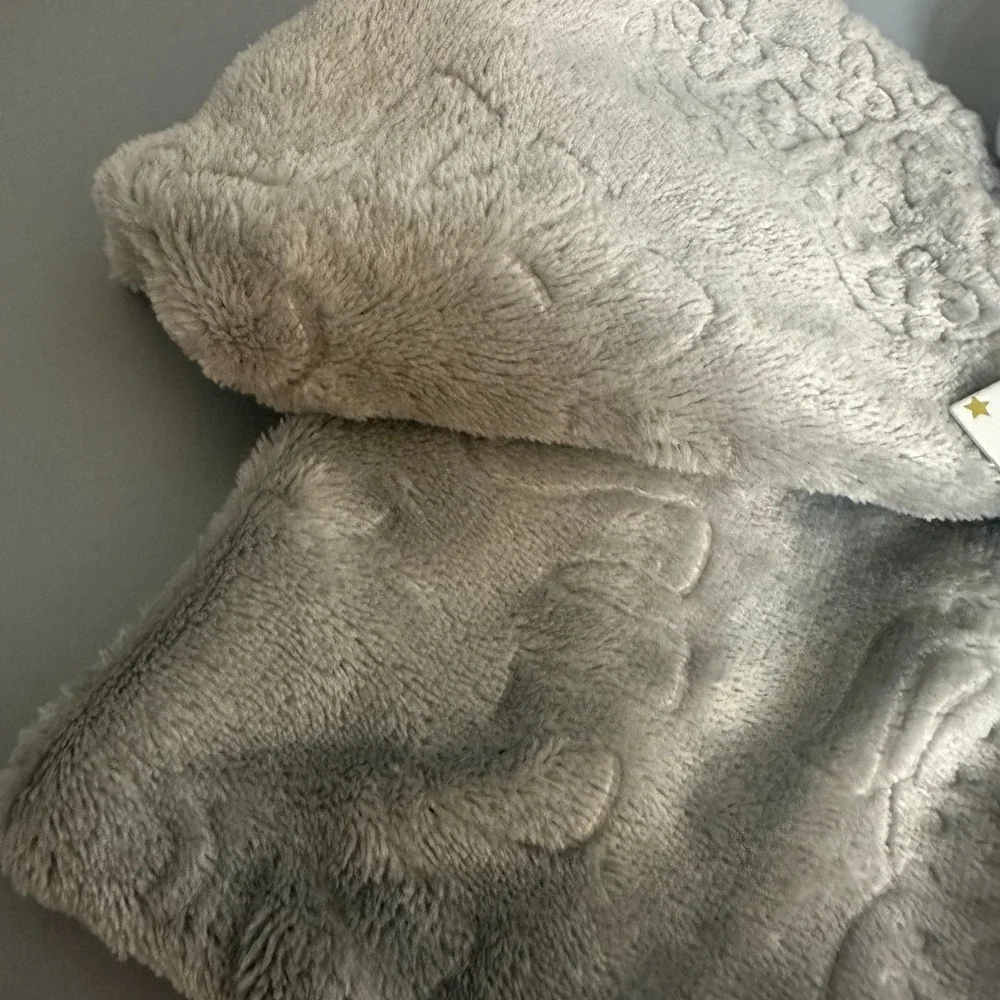 mDESIGN Nunu Elephant Baby Security Blanket Lovey‎ Ghost Gray 14x14 New